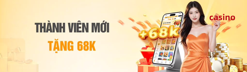 Hình ảnh quảng cáo của 6868 hiển thị nền tảng và các lợi ích