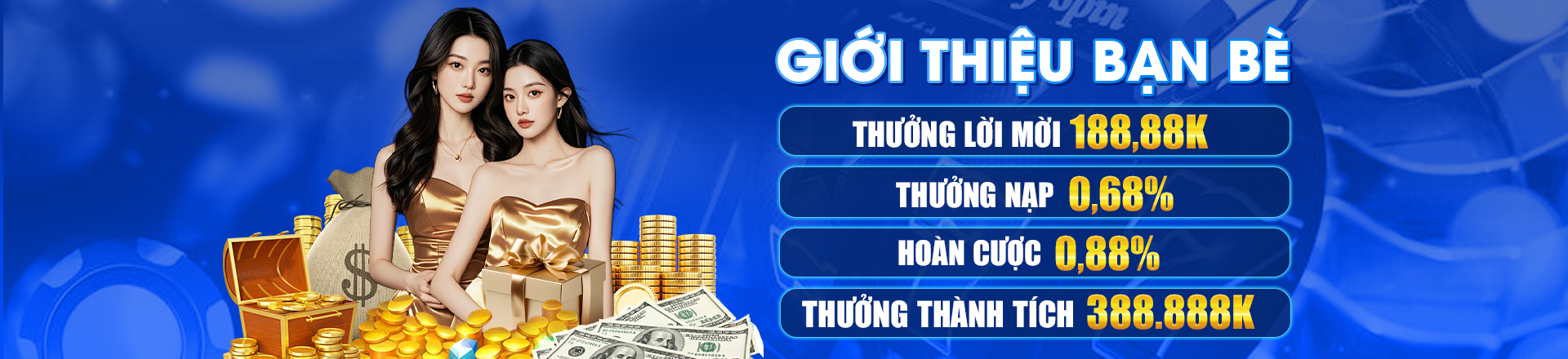 Hình ảnh quảng cáo của 6868 hiển thị nền tảng và các lợi ích